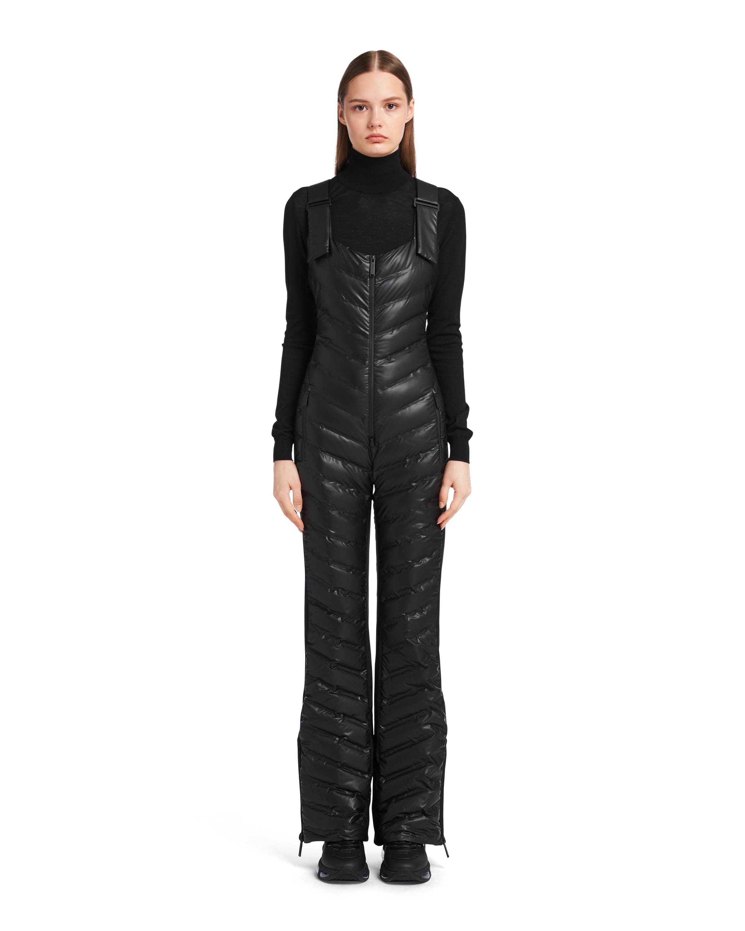 Prada Suspender Jumpsuit In Black