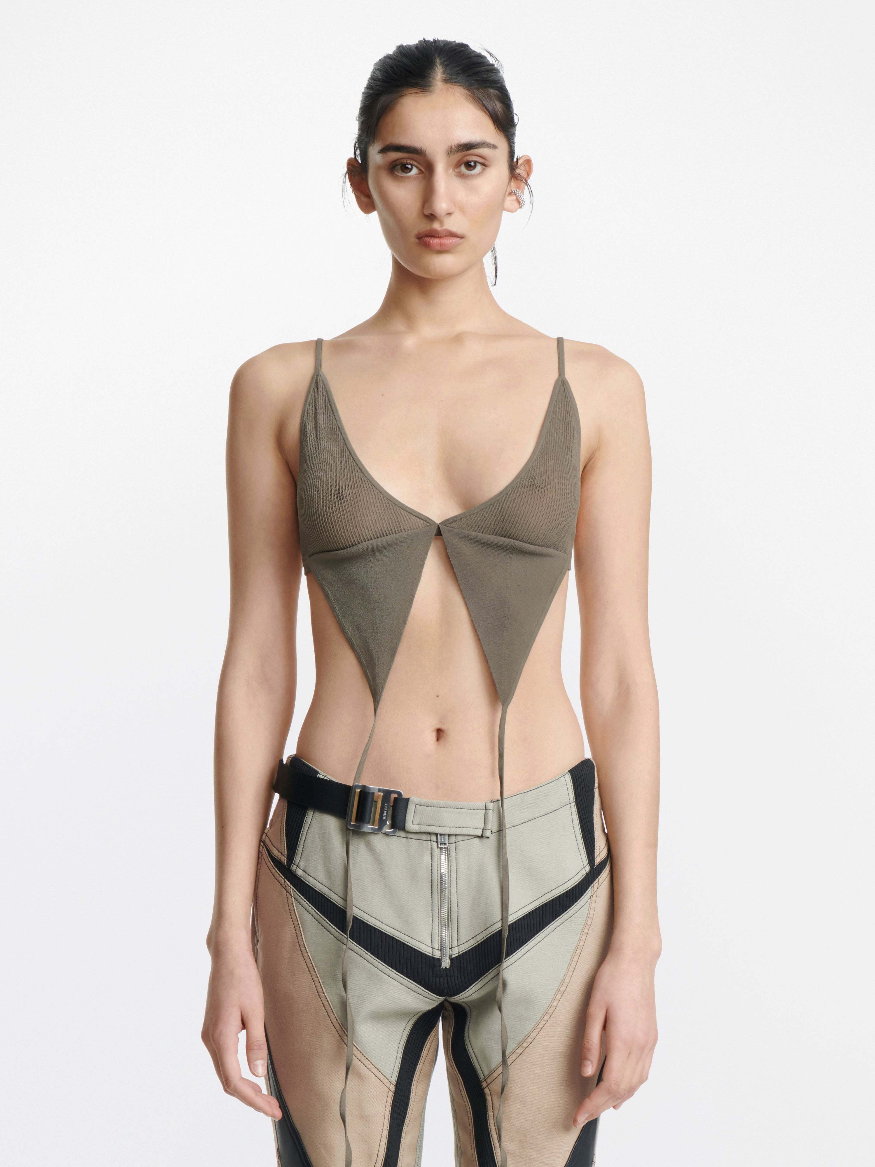DION LEE BUTTERFLY-STYLE MESH BRA