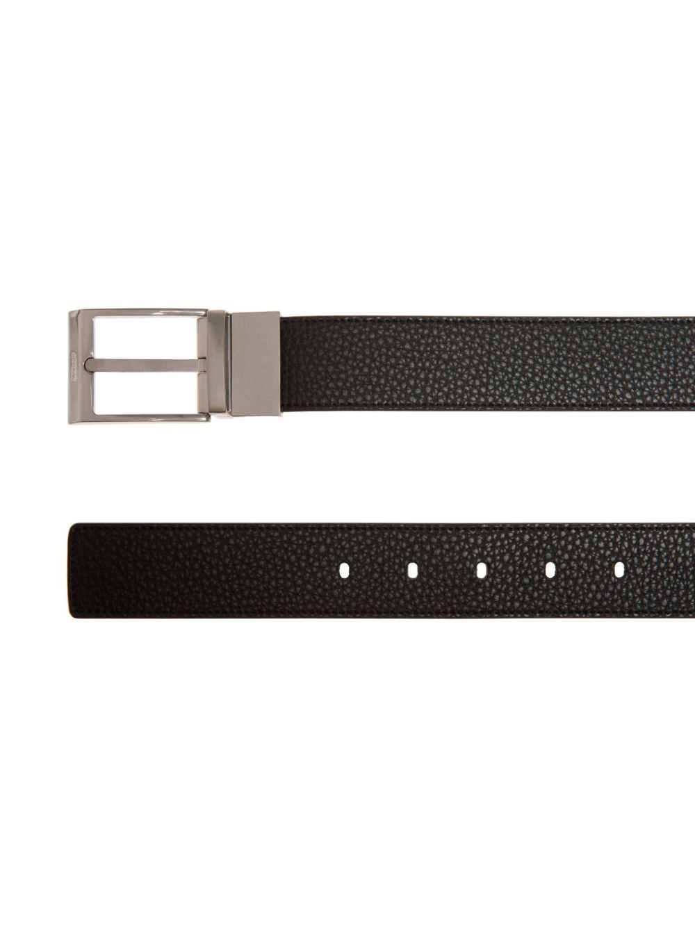 Shop Bally Logo Engraved Belt In Black