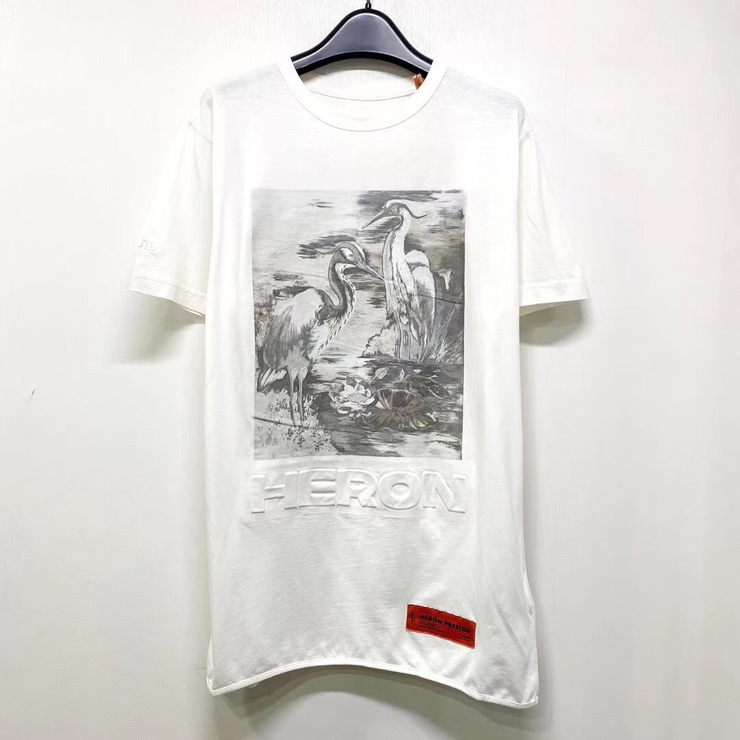 Heron Preston Logo Embossed T-shirt In White