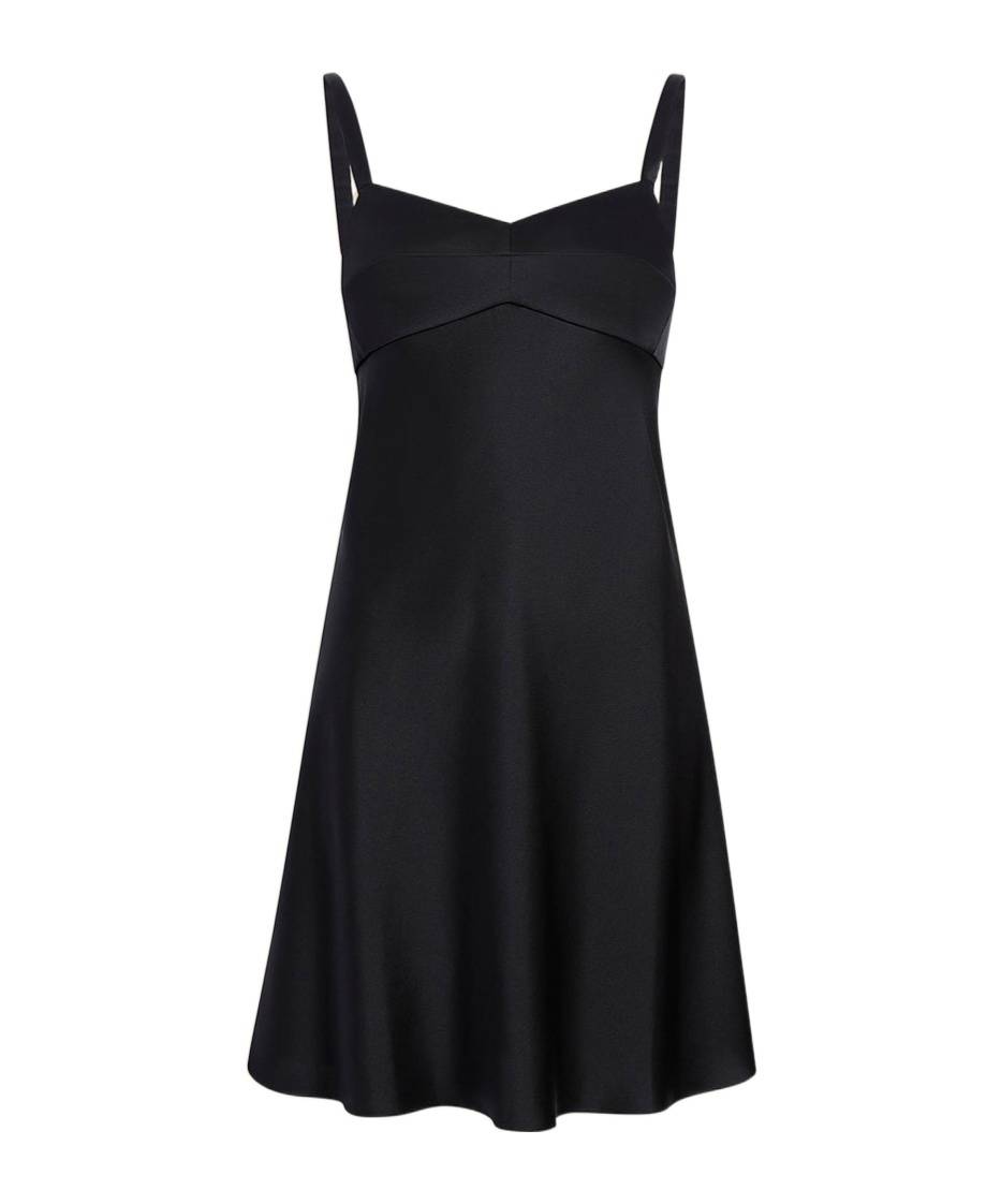 Khaite Eli Silk Minidress In Black