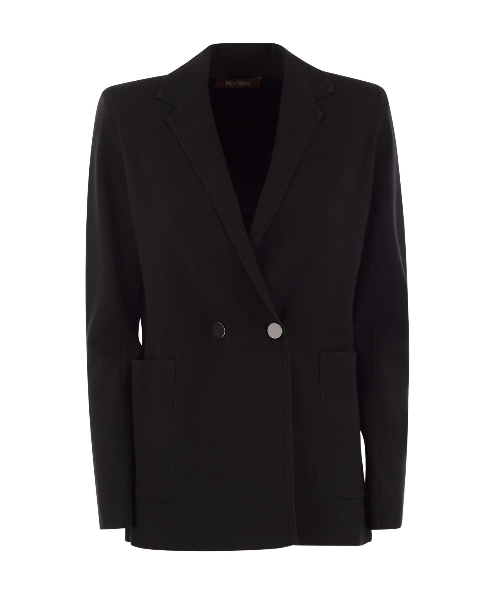 Max Mara Double-breasted Blazer In Black
