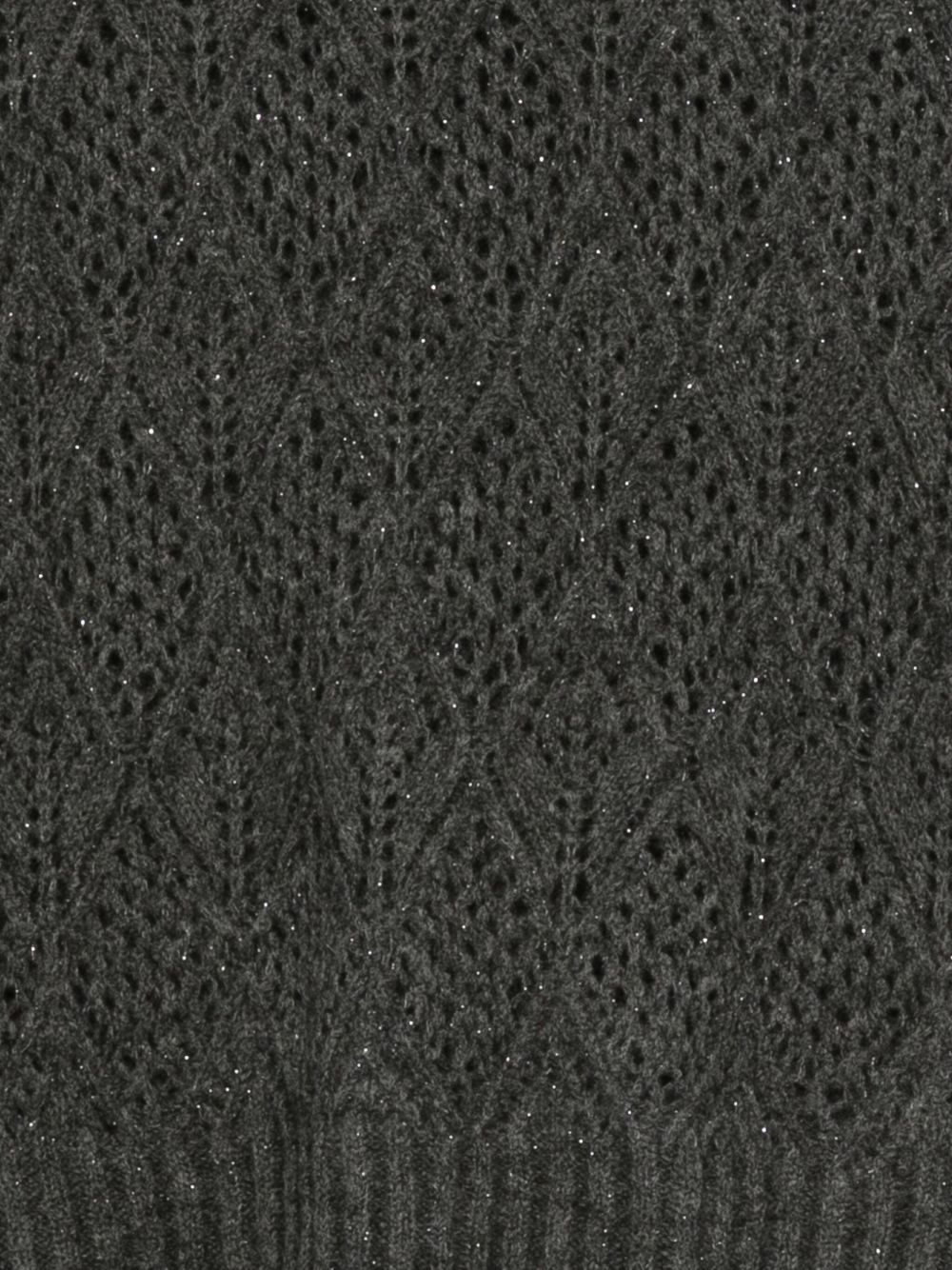 D Exterior High-neck Long-sleeved Sweater In Black