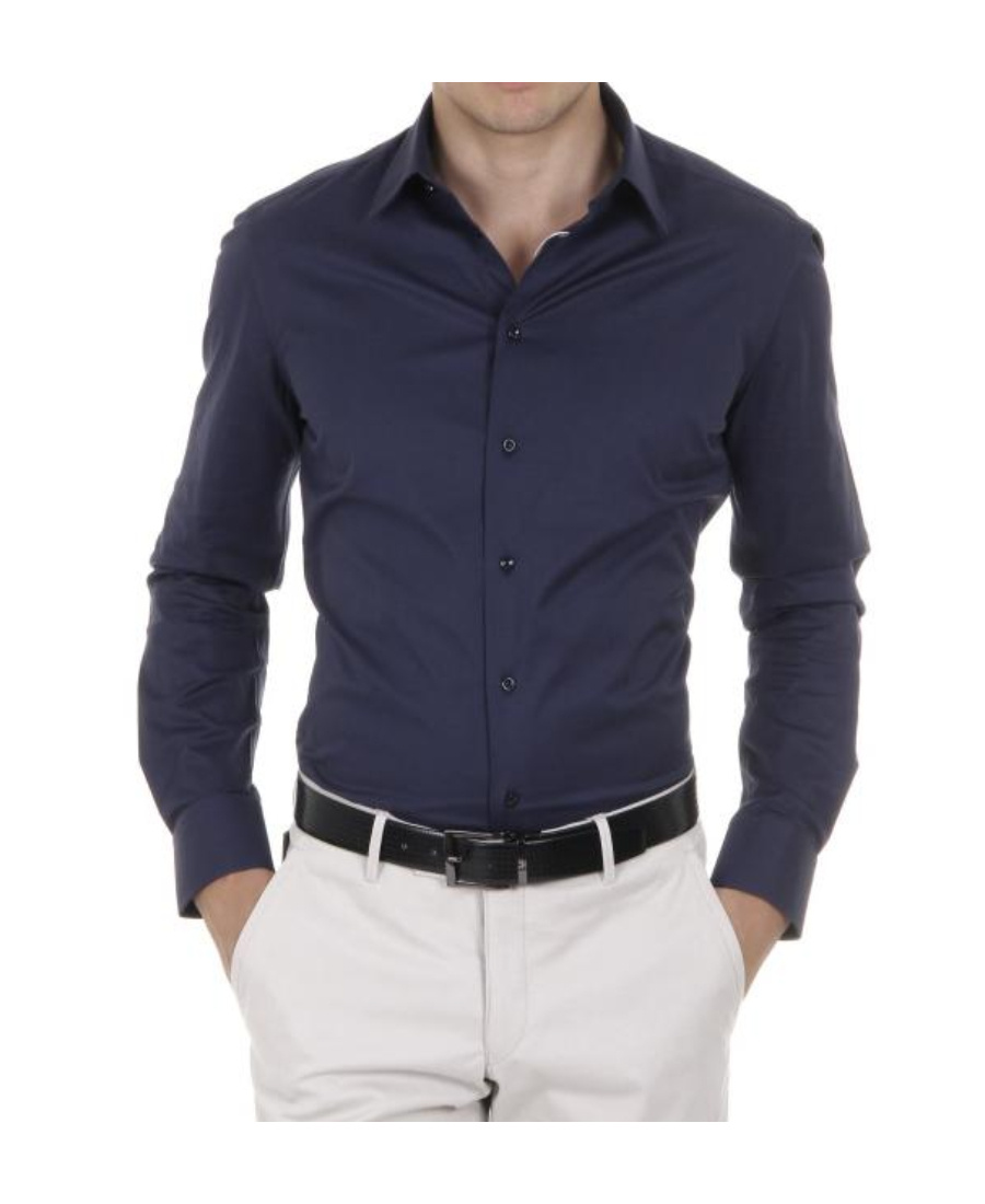 Armani Collezioni Long-sleeved Shirt In Black