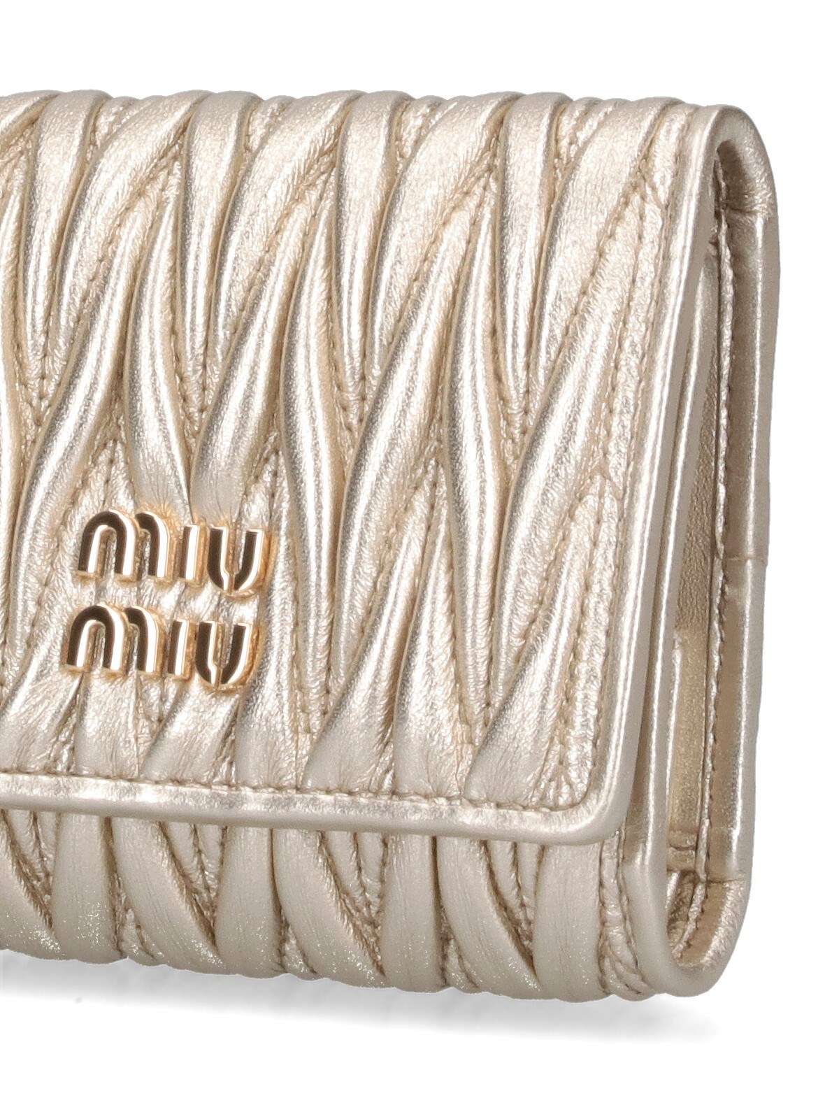 Miu Miu Folding Wallet In Nude