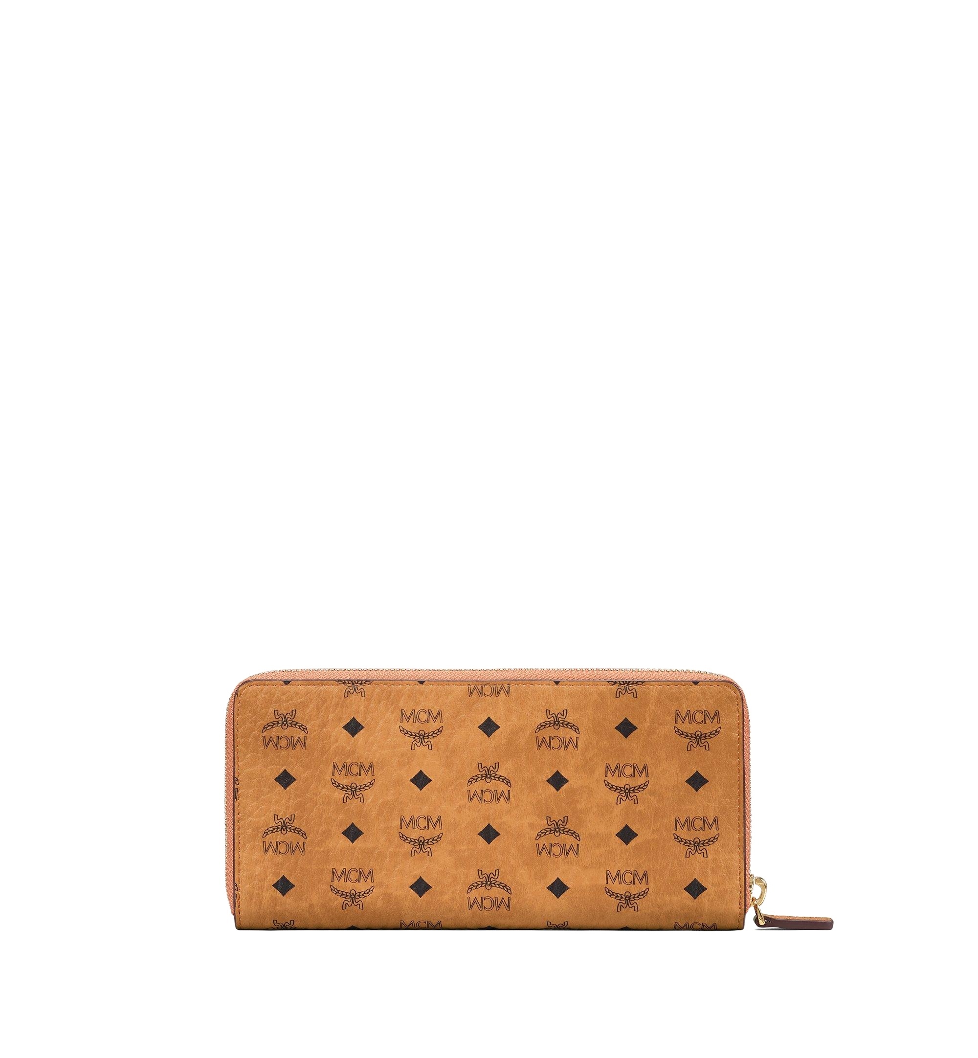 Mcm Printed Canvas Aren Wallet