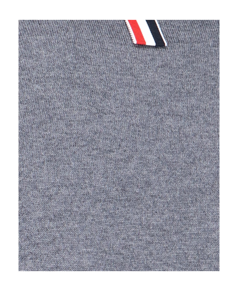 Thom Browne Wool Crew Neck Jumper In Gray