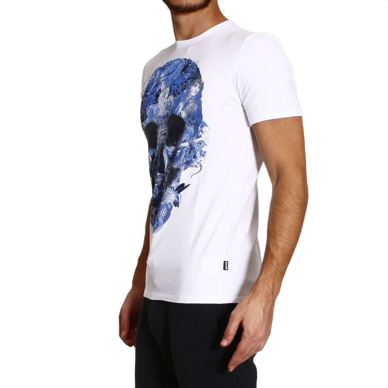 Just Cavalli Pattern Printed T-shirt In White