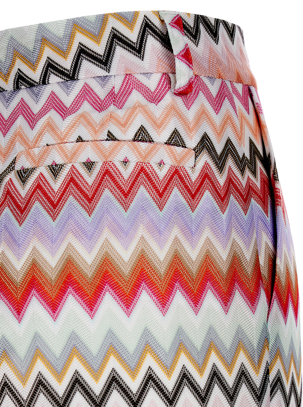 Missoni Zig Zag Cotton-blend Flared Pants In Multicolor