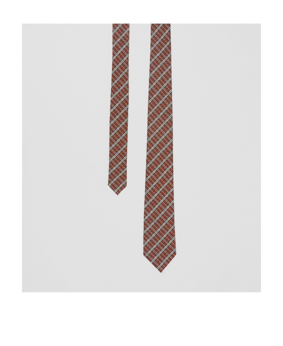 Burberry Vintage Check-pattern Pointed Tie In Brown