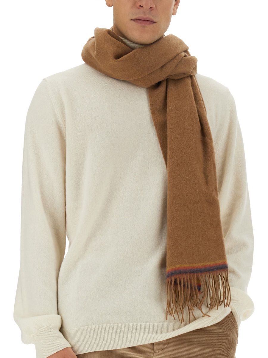 Paul Smith Roll-neck Cashmere Jumper In White