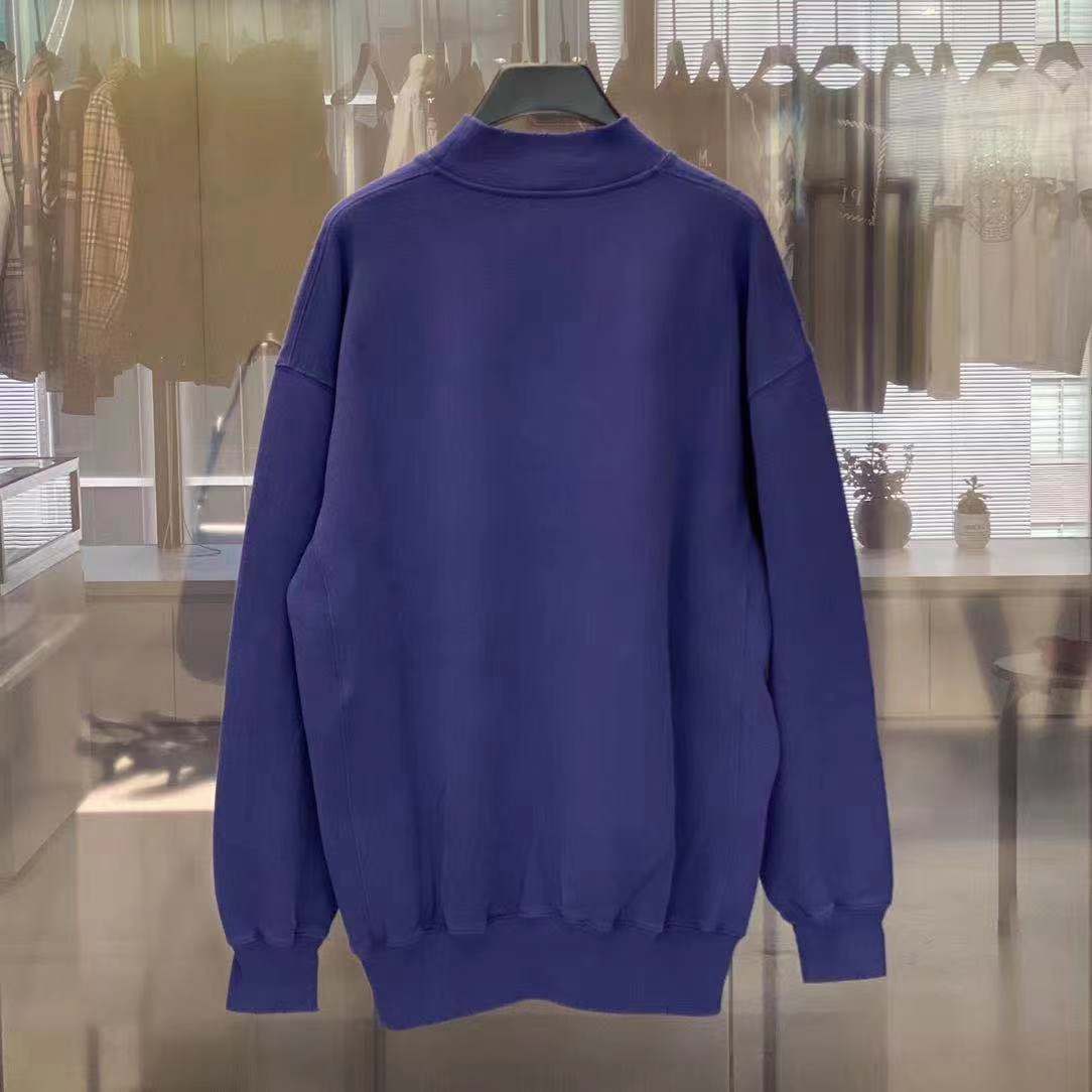 Balenciaga Free Round Neck Shirt In Blue