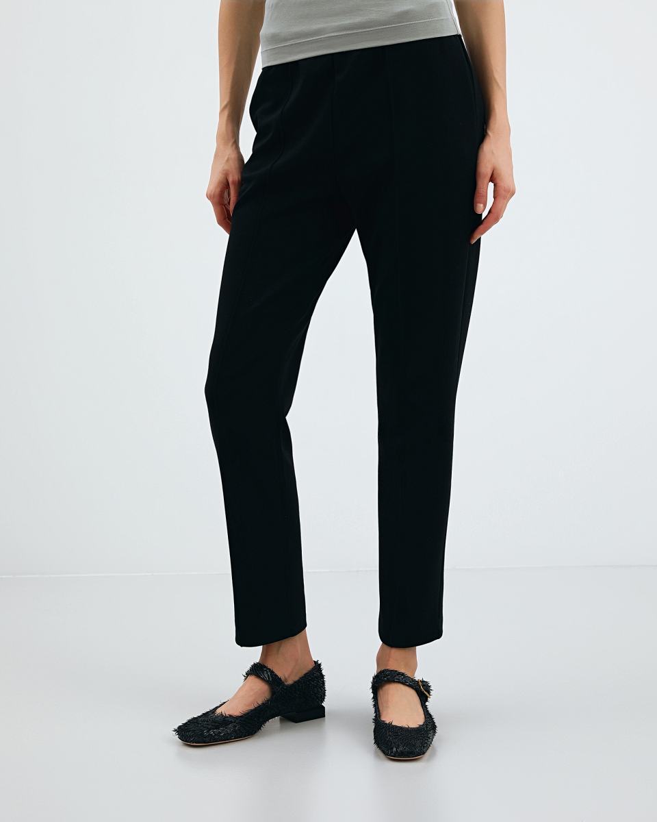Iceberg Elasticated Pleated Track Pants In Black