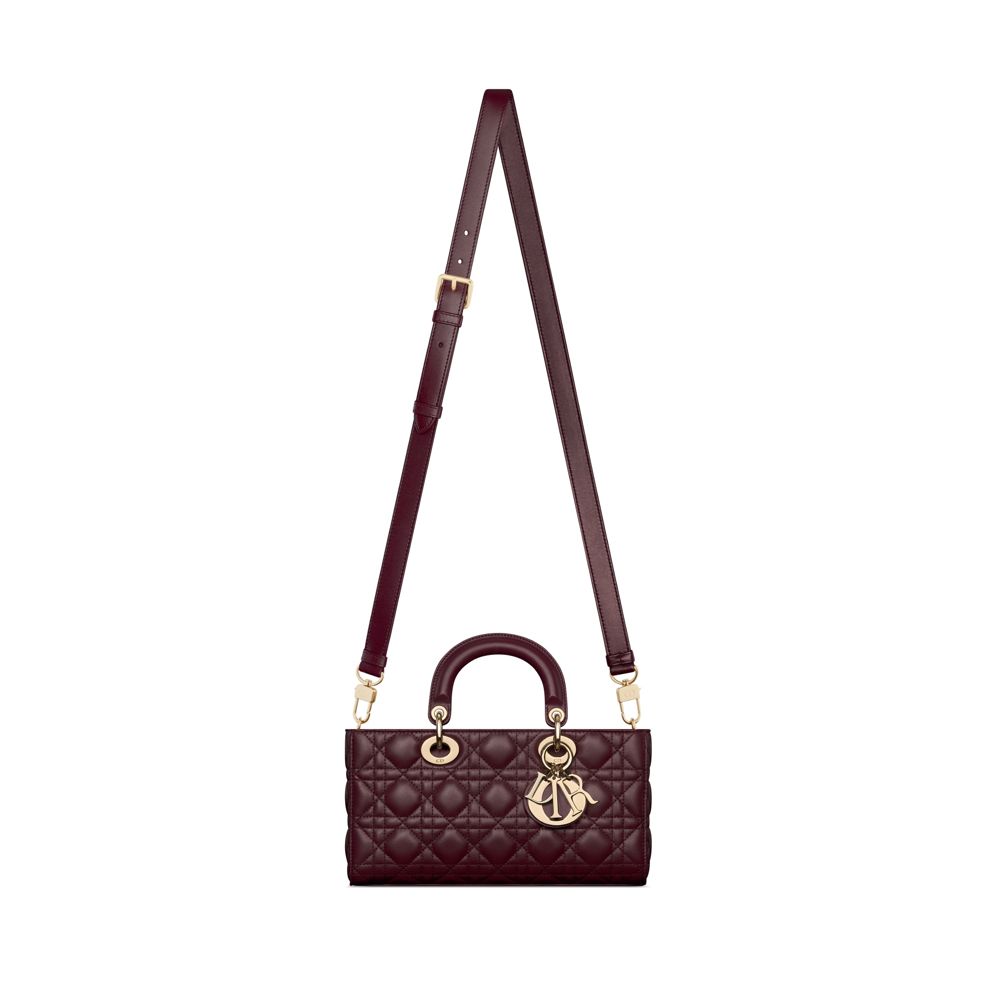 Dior Sac Lady D-joy Medium In Burgundy