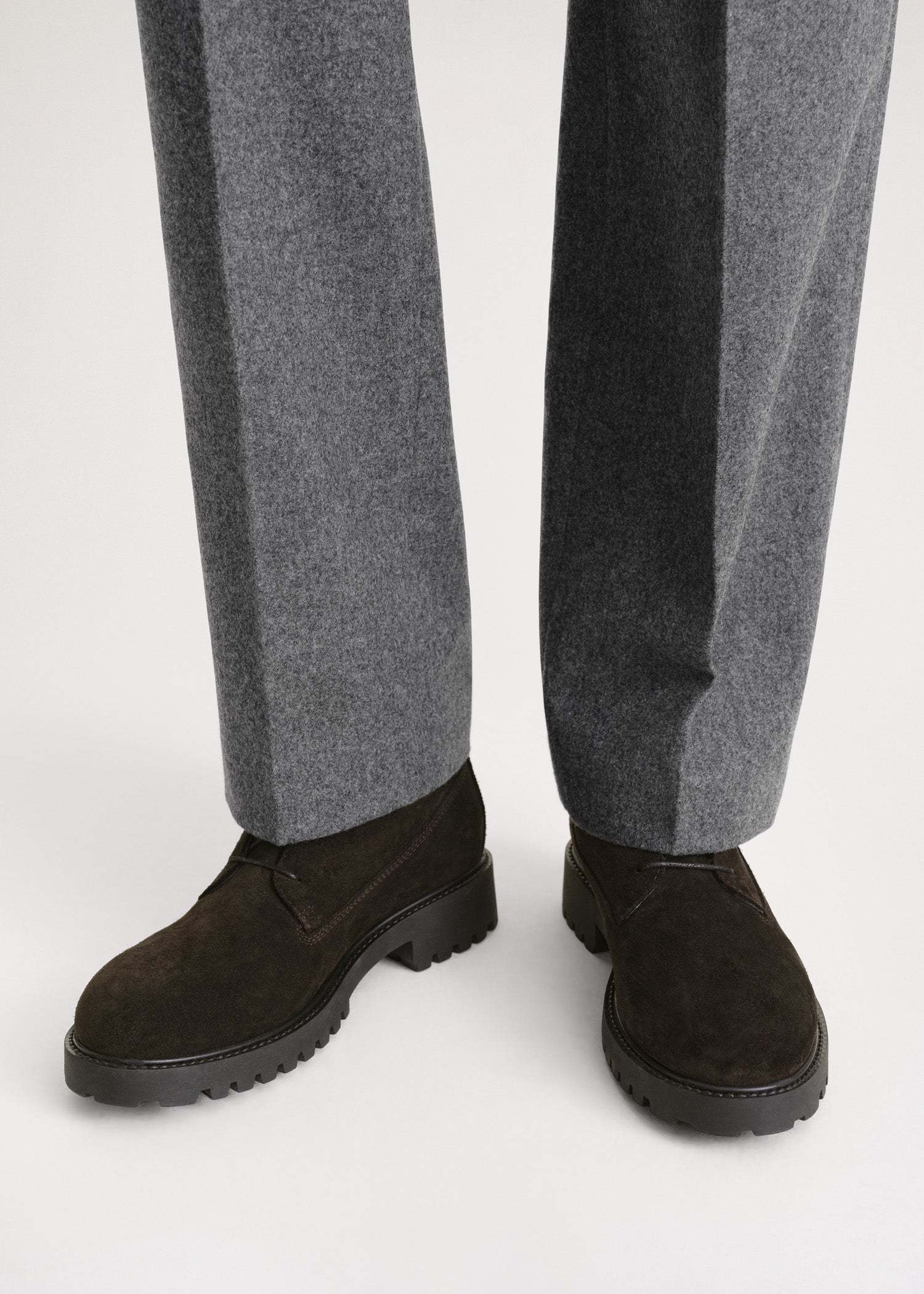 Totême Round-headed Short Boots In Black