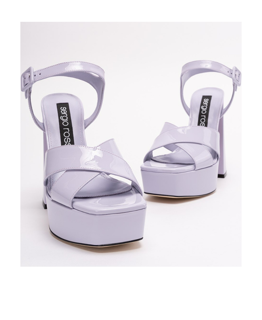 Sergio Rossi Logo High-heeled Sandals In White