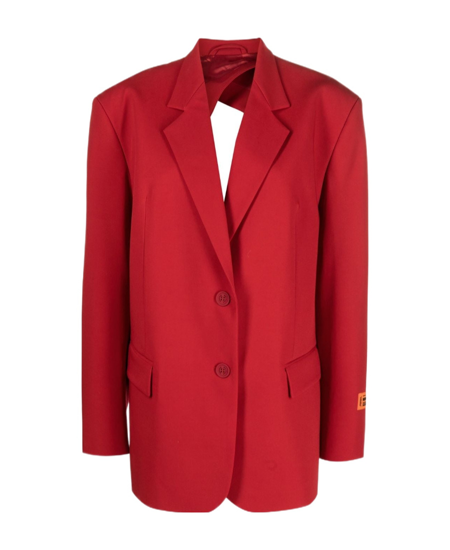 Heron Preston Single-breasted Two-button Blazer In Red