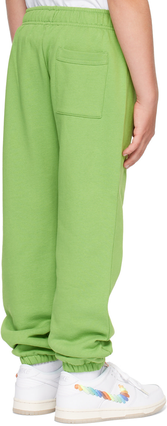 Acne Studios Kids Green Patch Sweatpants In Green