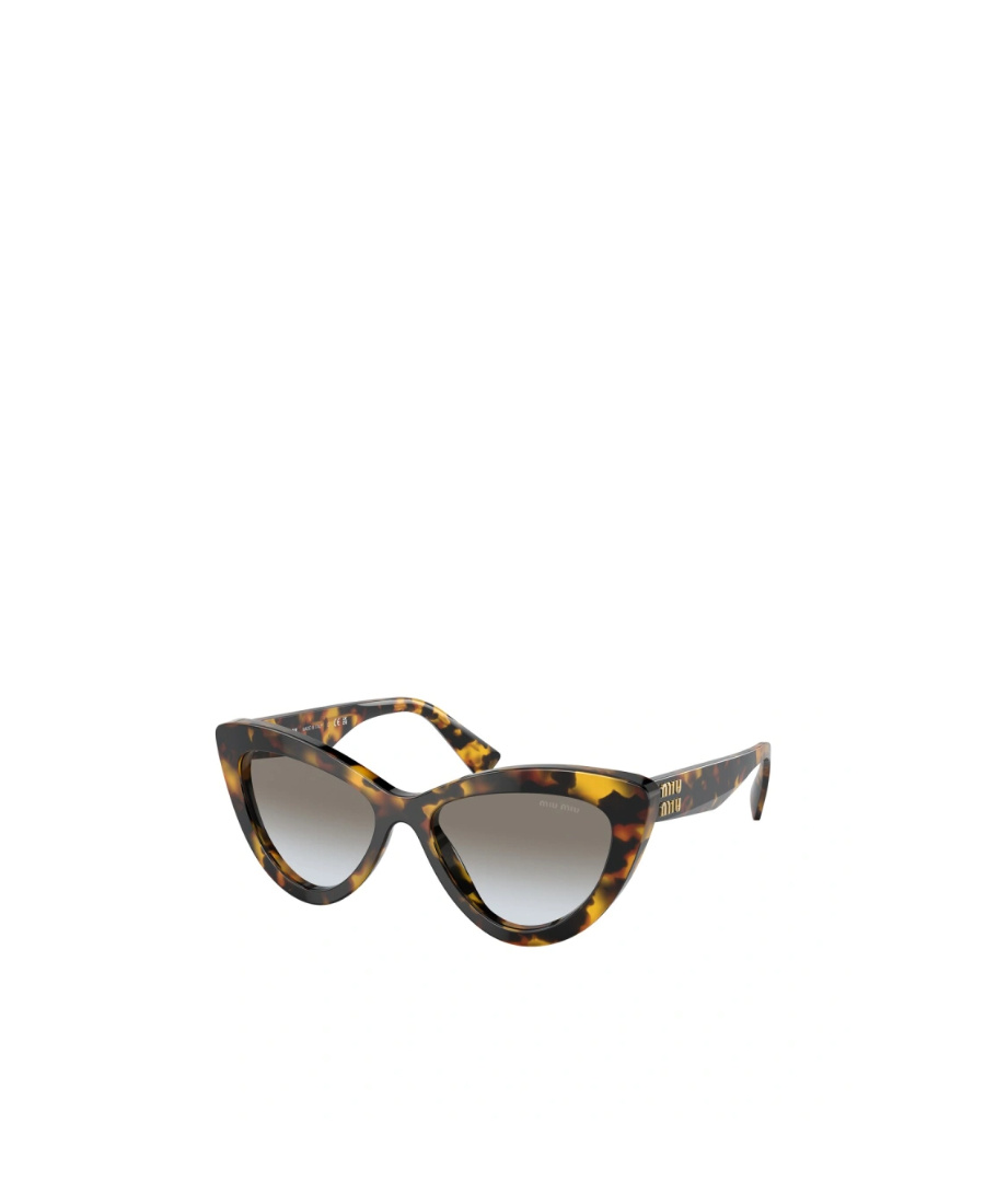 Shop Miu Miu Eyewear Cat-eye Frame Sunglasses In Gray