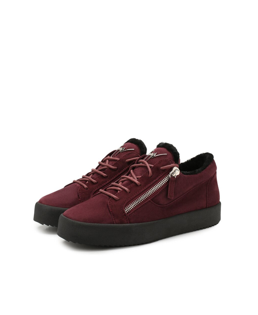 Giuseppe Zanotti Casual Sneakers With Rough Edges In Black