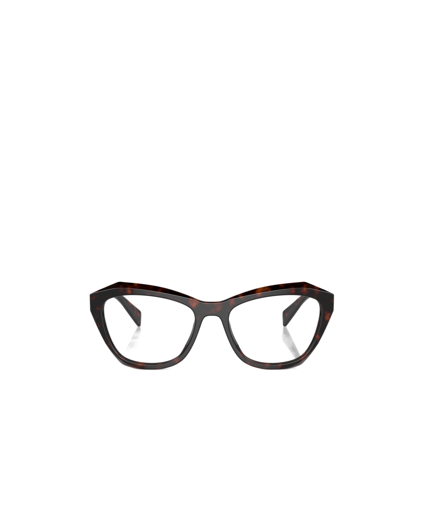 Prada Eyewear Butterfly Frame Glasses In Black