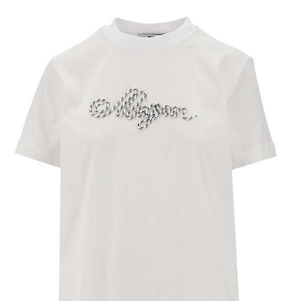 Msgm Short-sleeved T-shirt In White