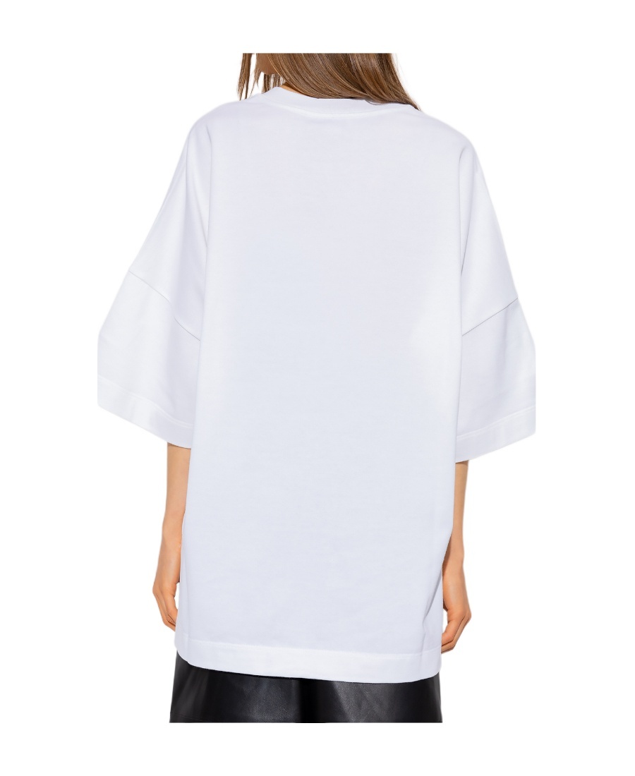 Alexander Mcqueen Logo Cotton T-shirt In White
