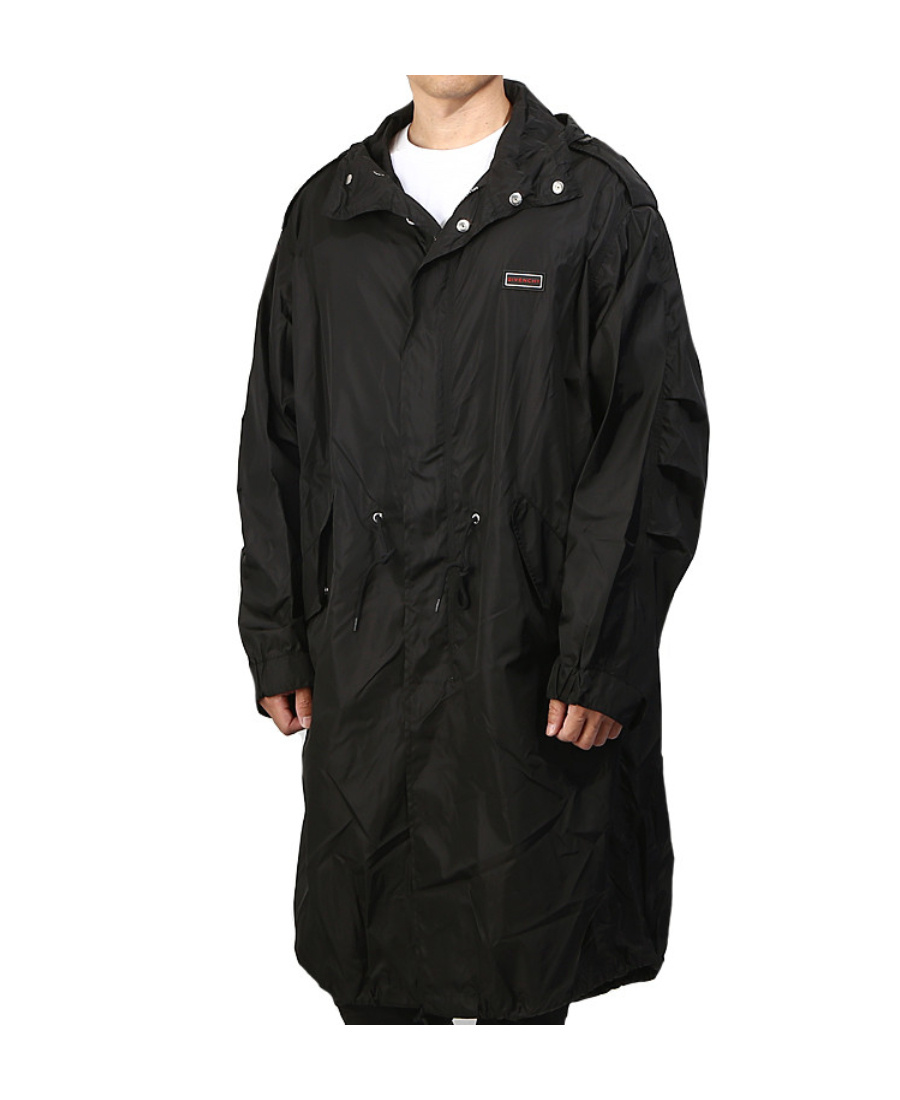 Givenchy Long Trench Coat In Black