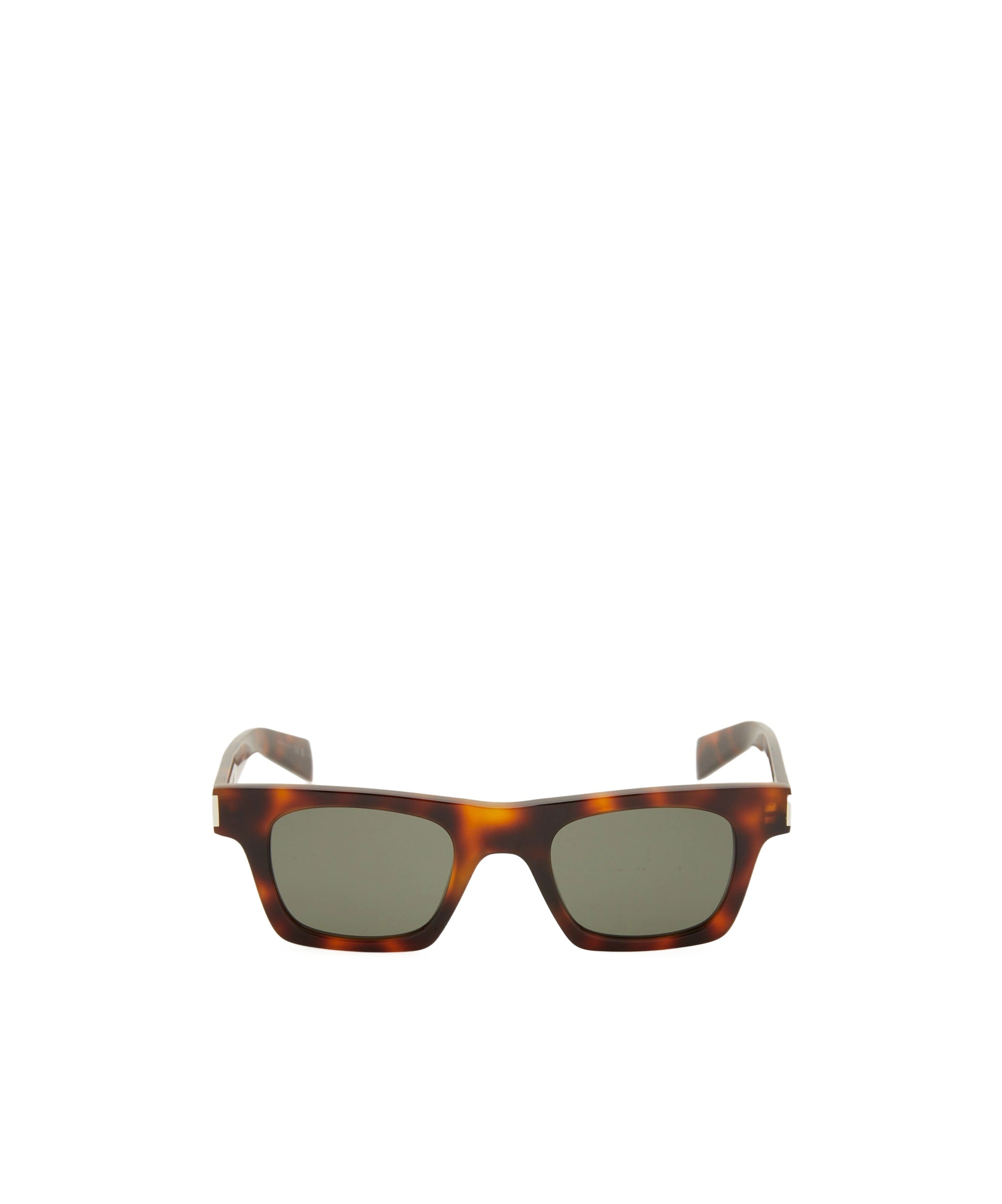 Saint Laurent Logo Sunglasses In Gray