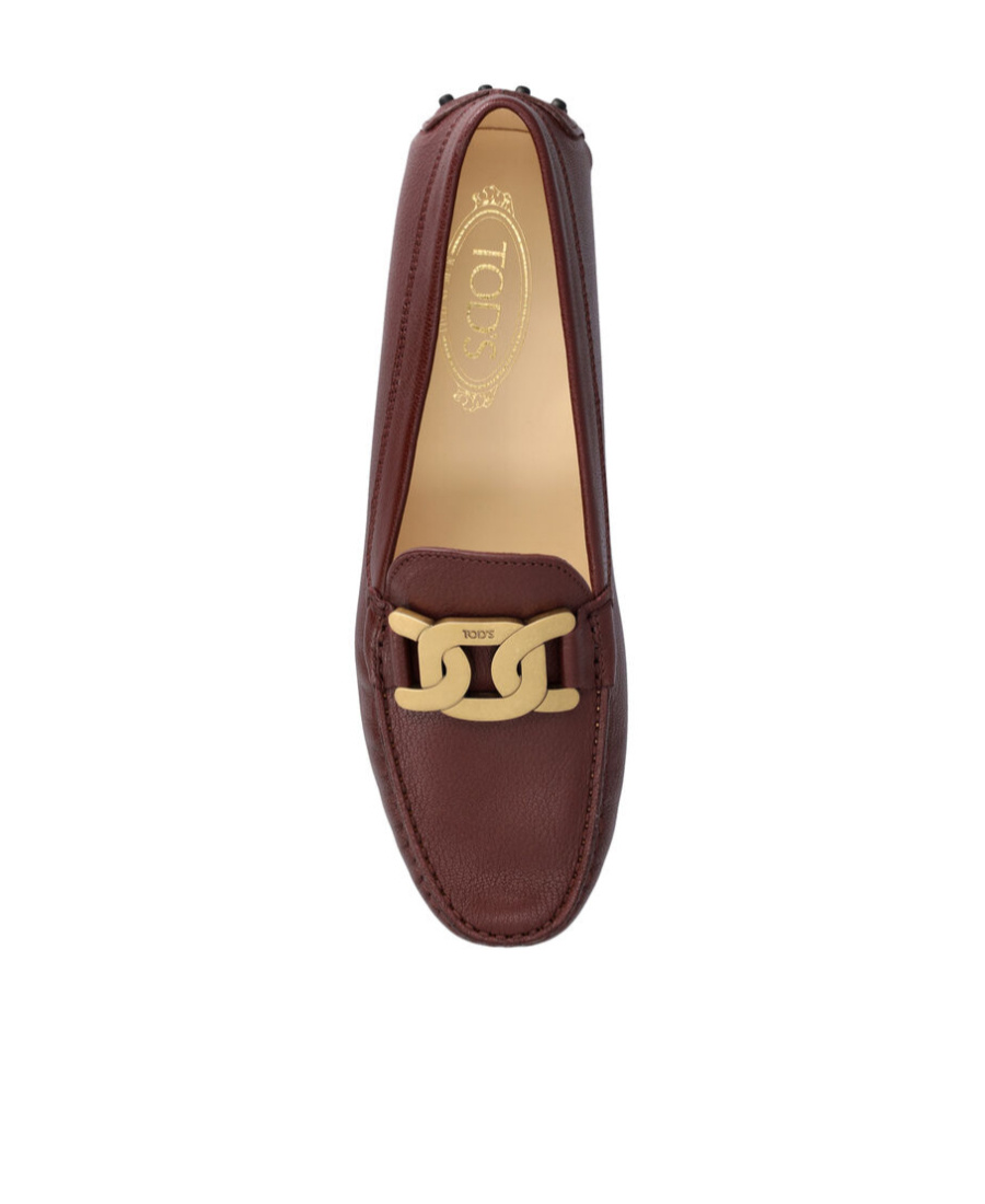 TOD'S TOD'S KATE GOMMINO LOGO PLAQUE LOAFERS 