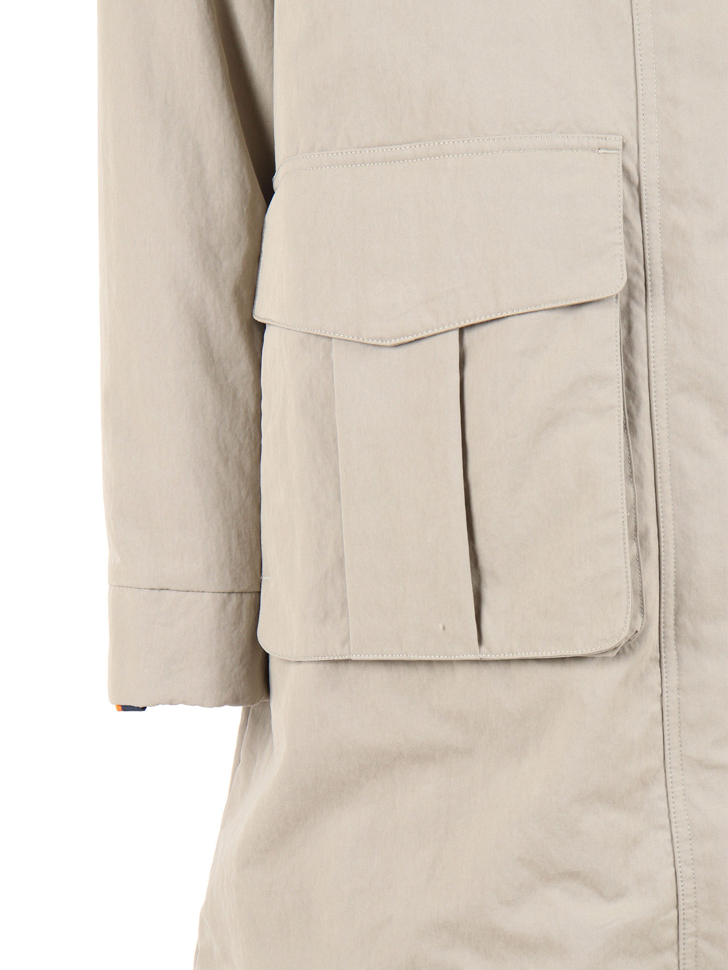 K-way Hooded Down Jacket In Neutral