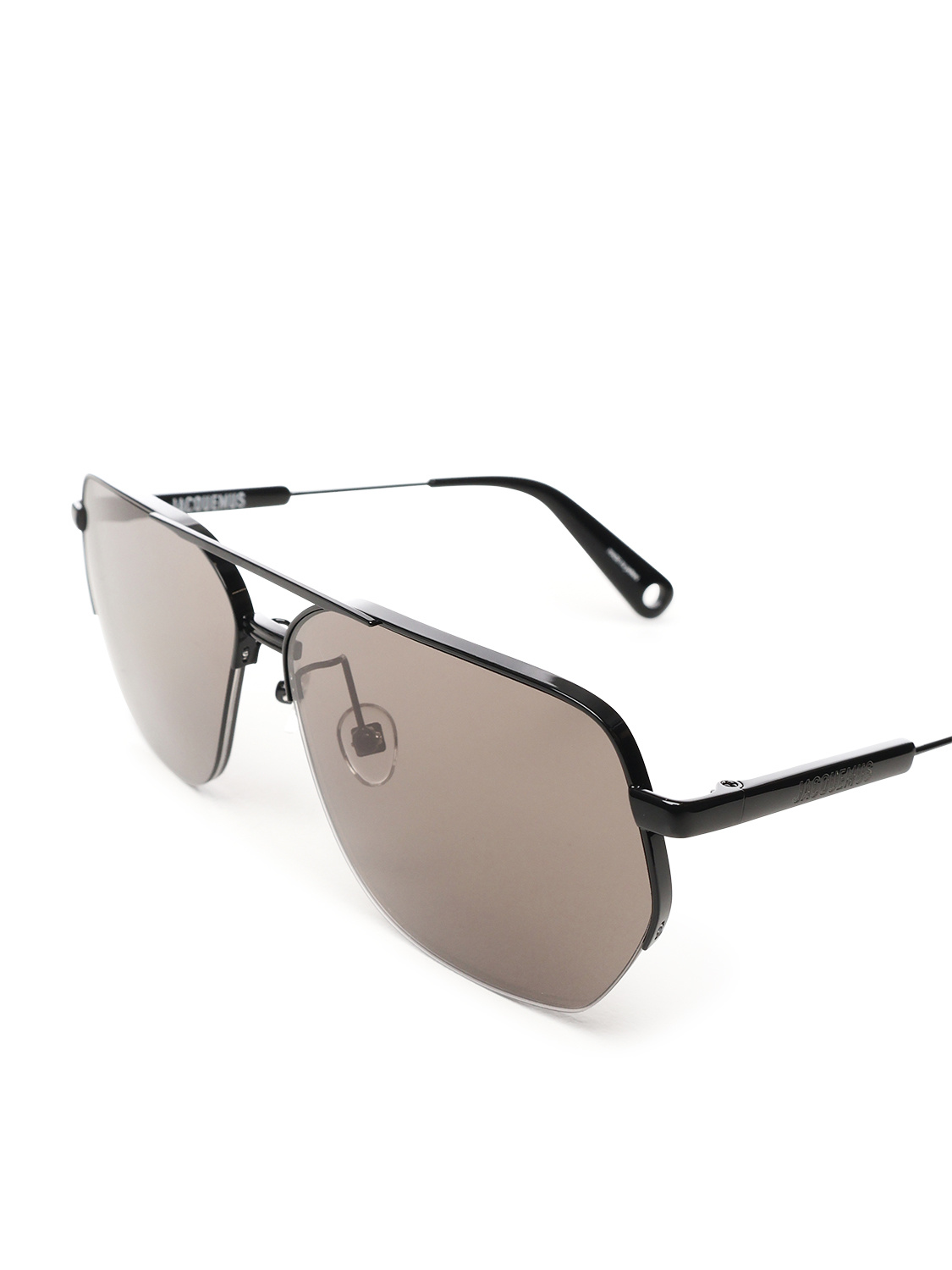 Jacquemus Half-frame Sunglasses In Nude