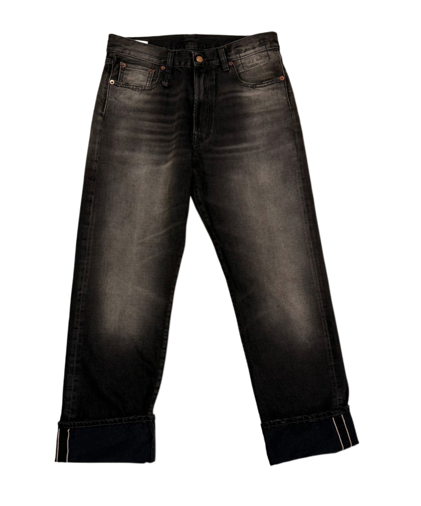 R13 Belt Loop Jeans In Black