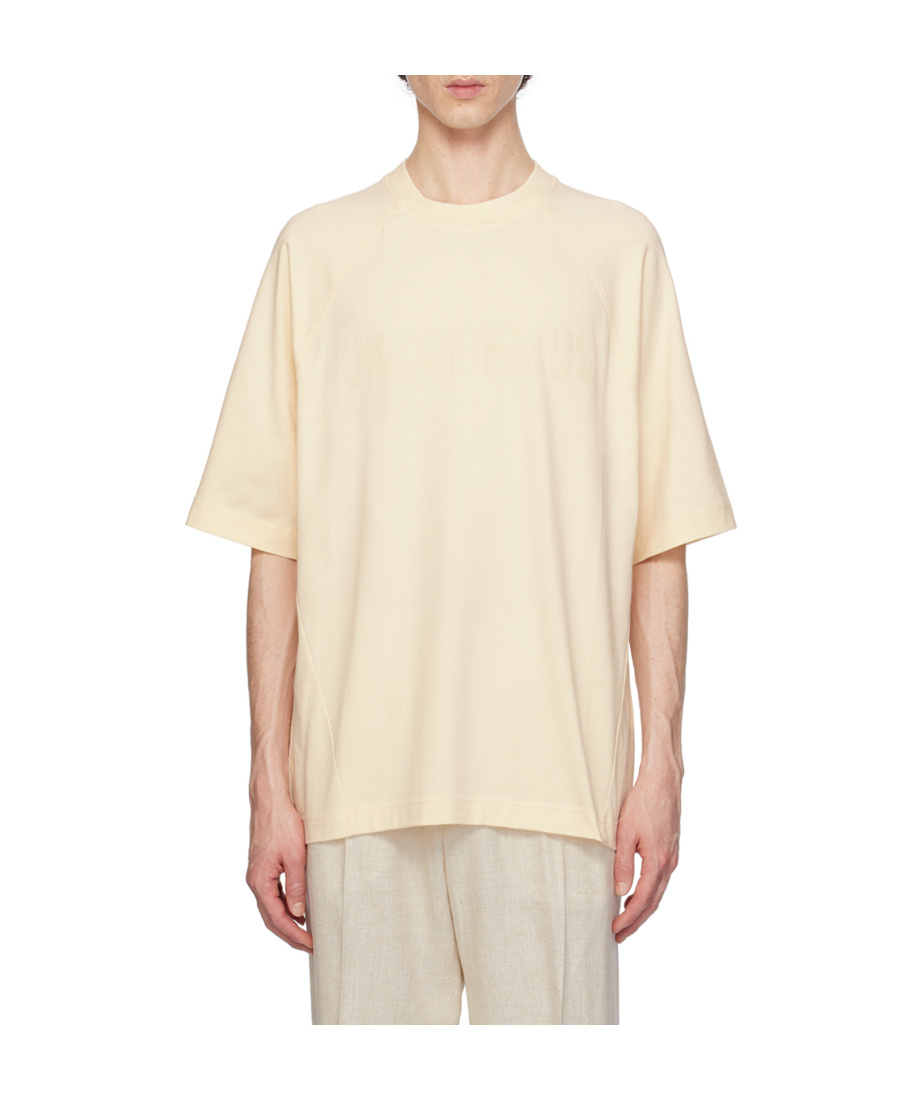 Shop Jacquemus Les Classiques Series Le T-shirt Typo T-shirt In Yellow