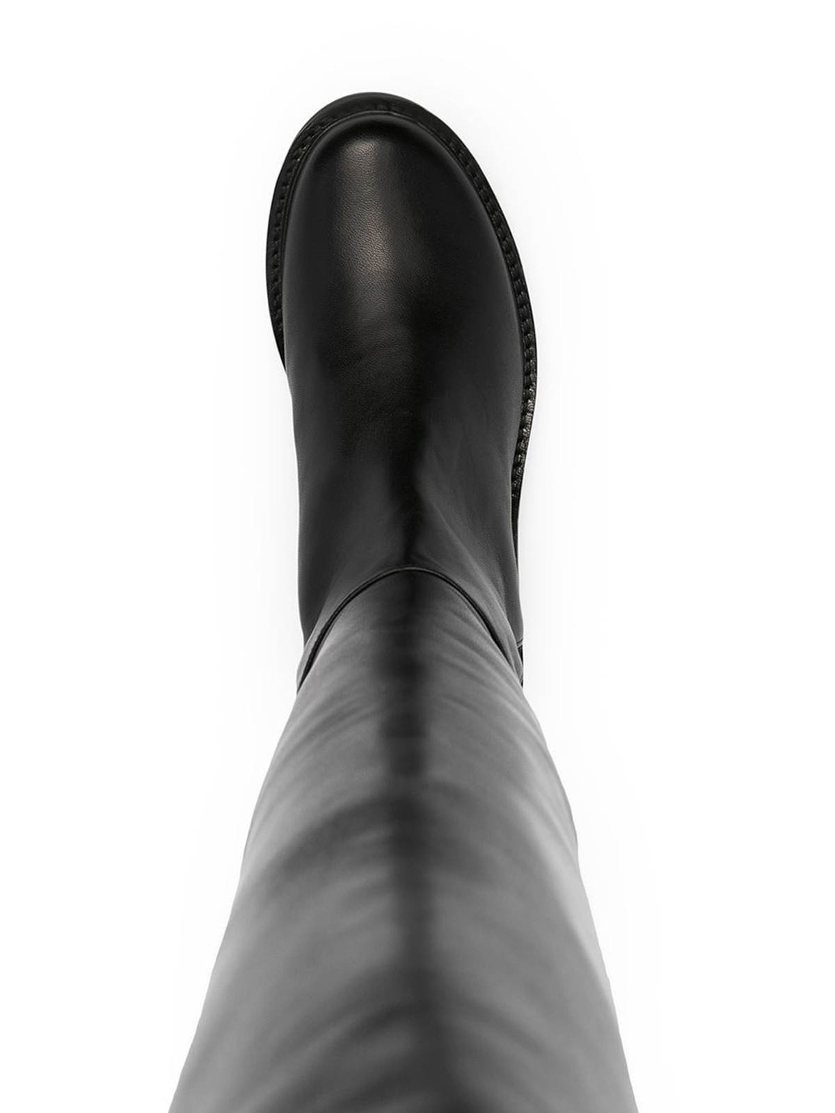 Stuart Weitzman Round-head Boots In Black