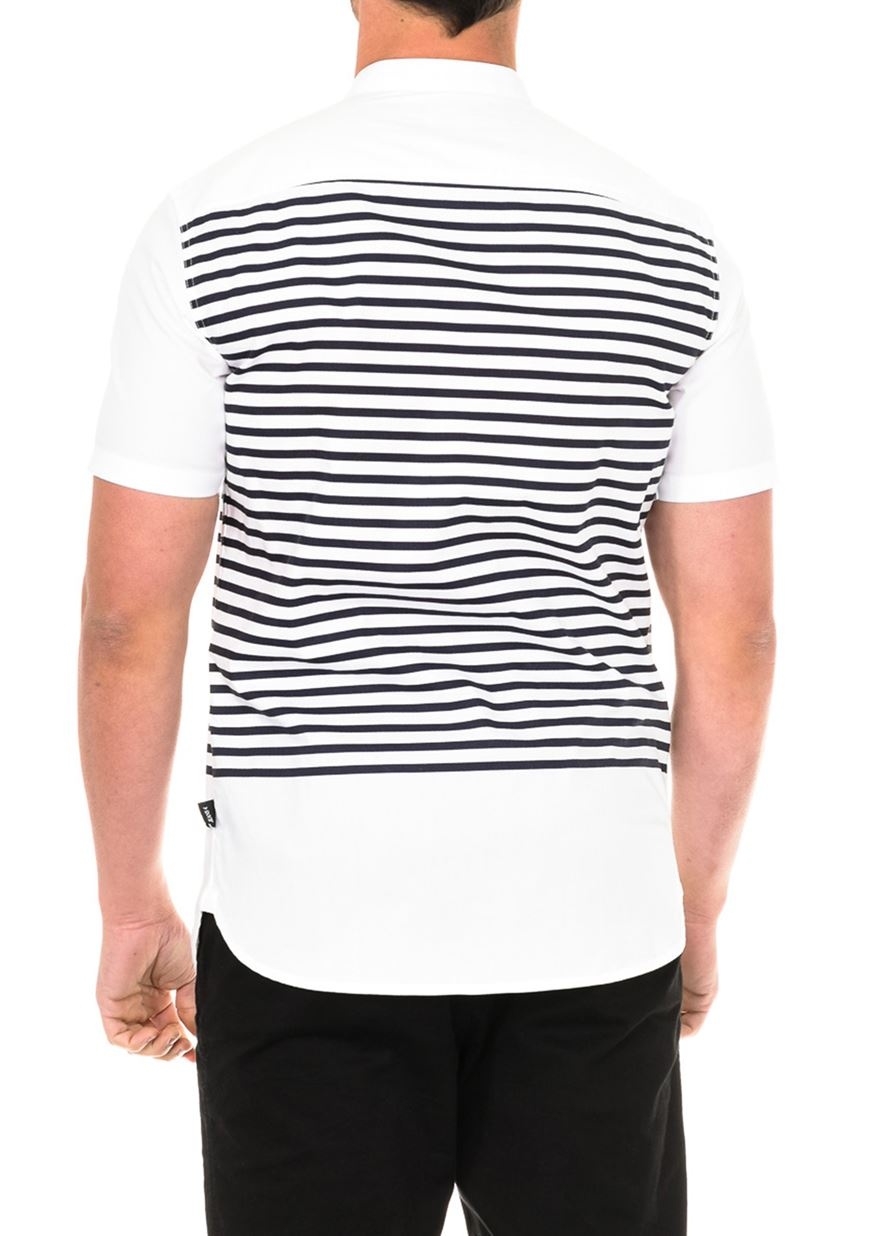 ARMANI JEANS STRIPED DETAIL SHIRT