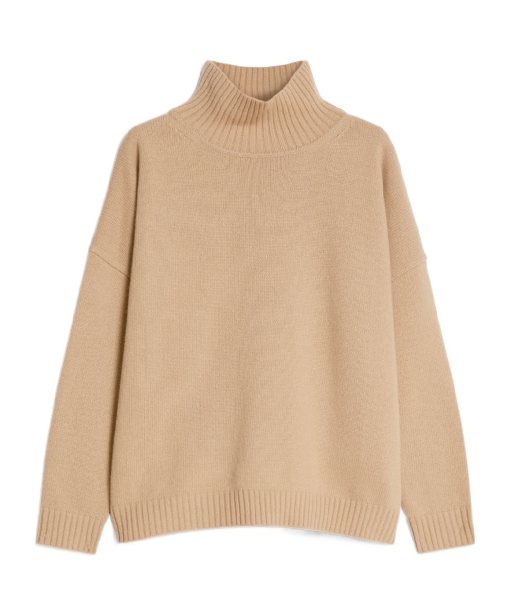 Weekend Max Mara Long-sleeved Wool Sweater In Nude