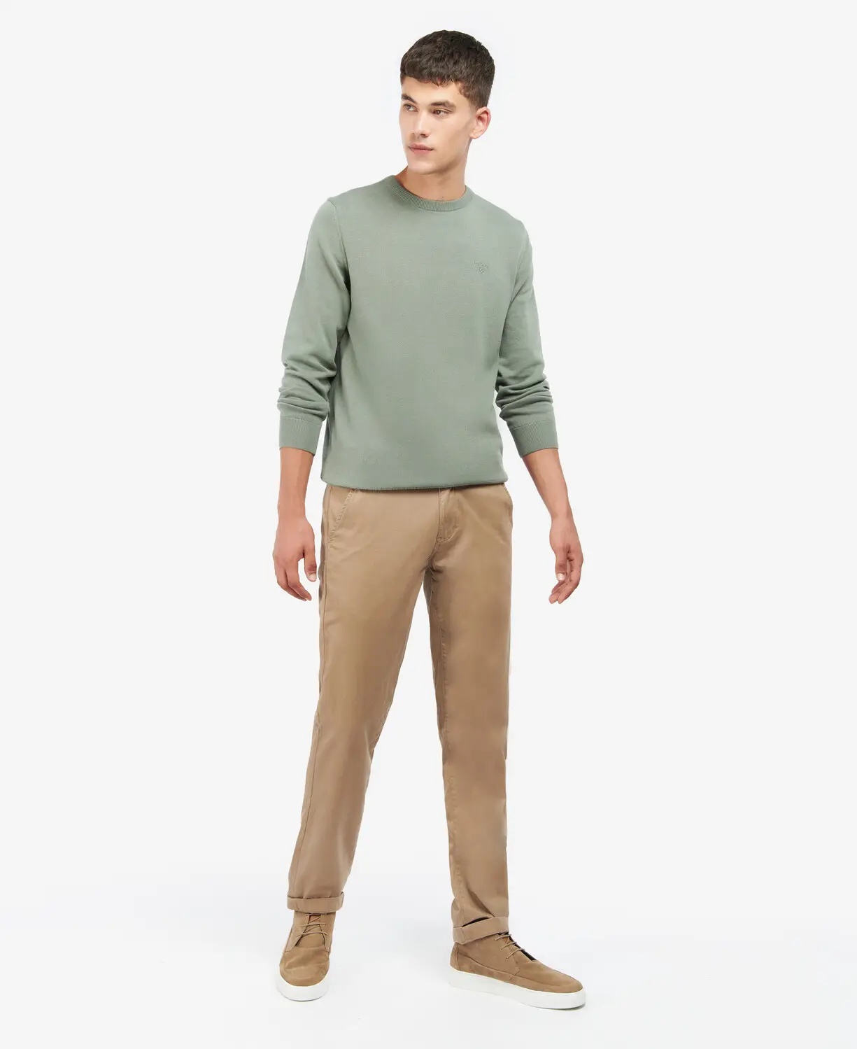 Barbour Pima Cotton Jumper In Gray
