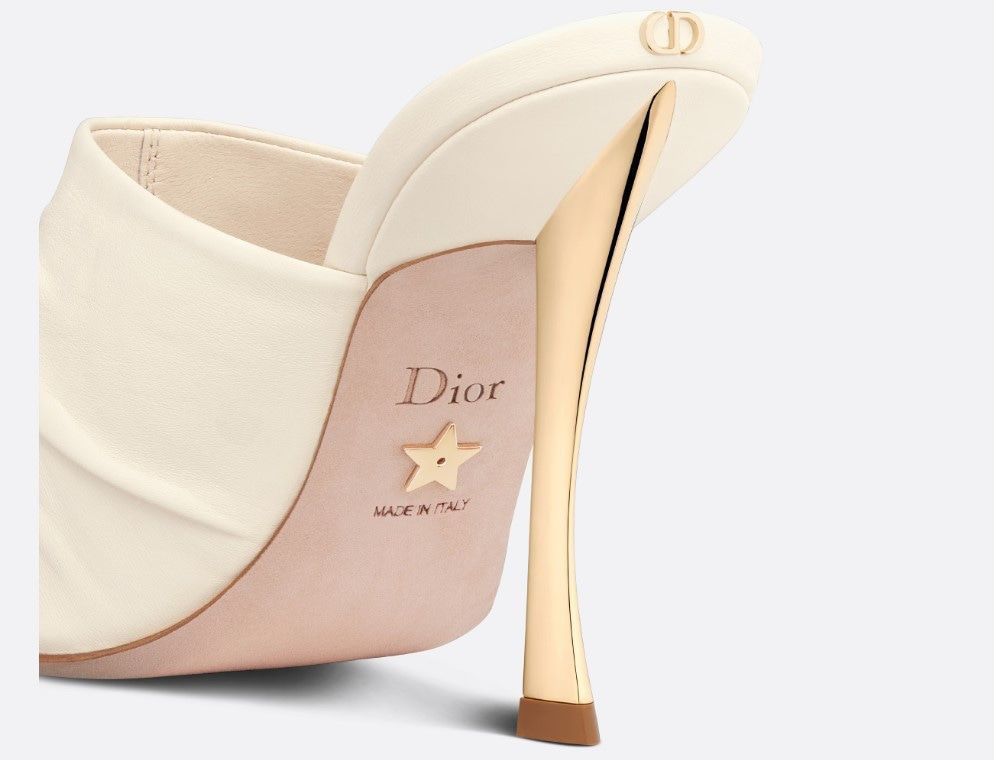 Dior Open-toed High-heeled Sandals In White
