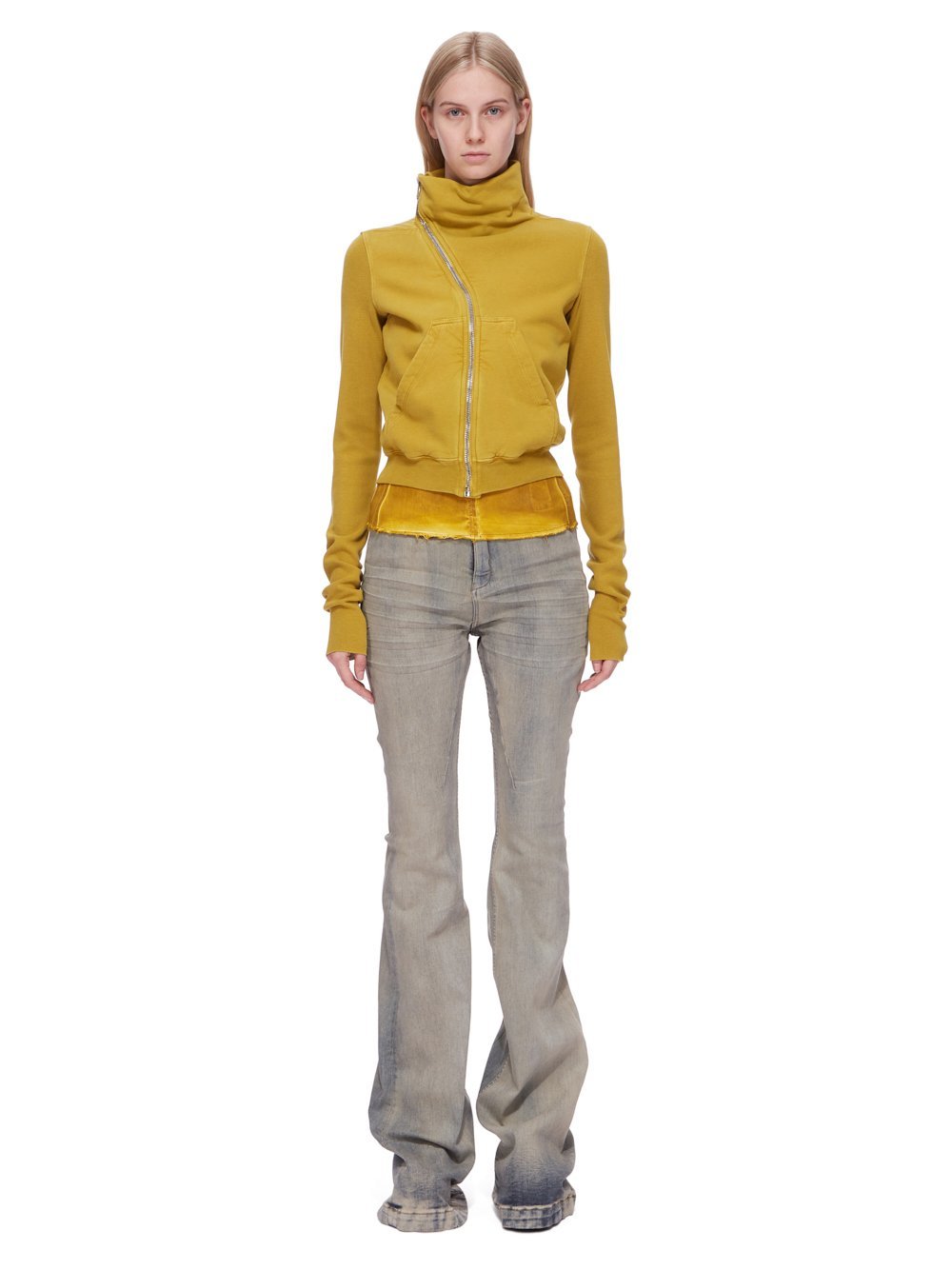 Rick Owens Drkshdw Belt-loop Jeans In Gray