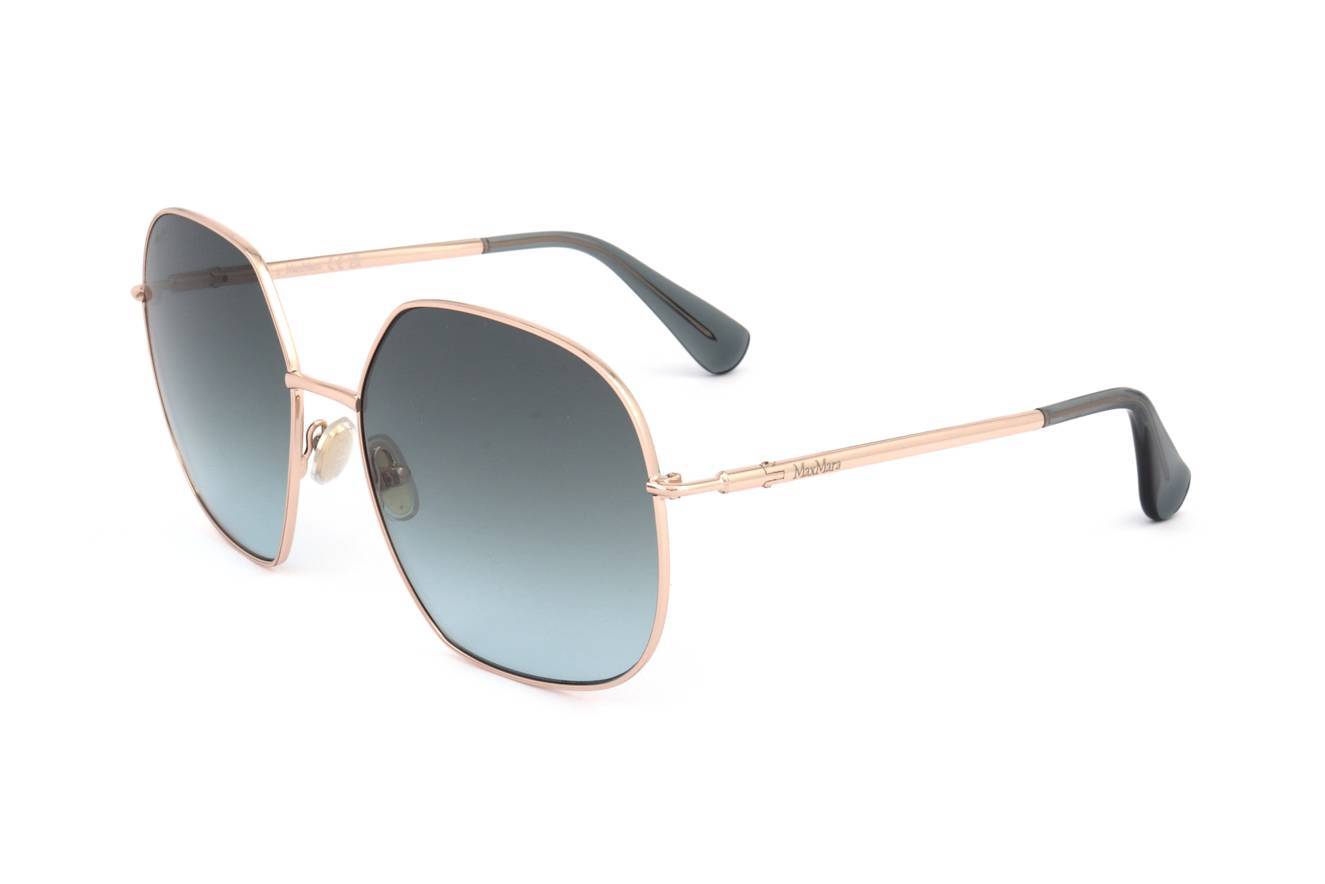 Max Mara Full Frame Sunglasses In Gold