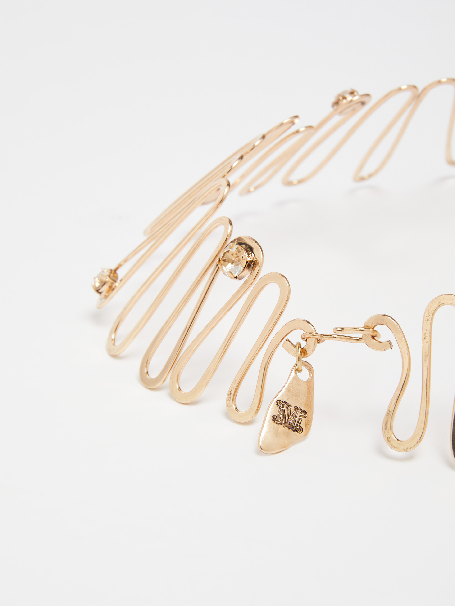 Max Mara Spring Detail Collar In Yellow