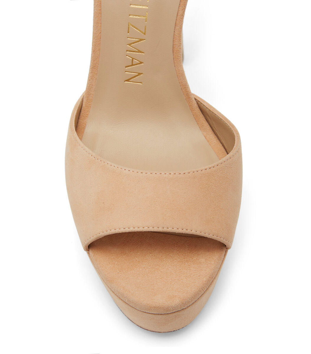 Stuart Weitzman Disco Platform Sandal In Nude