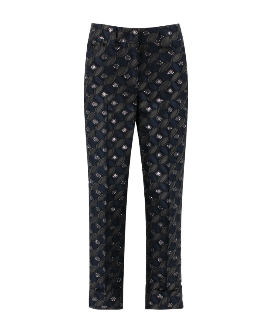 Fabiana Filippi Pattern Tweed Casual Pants