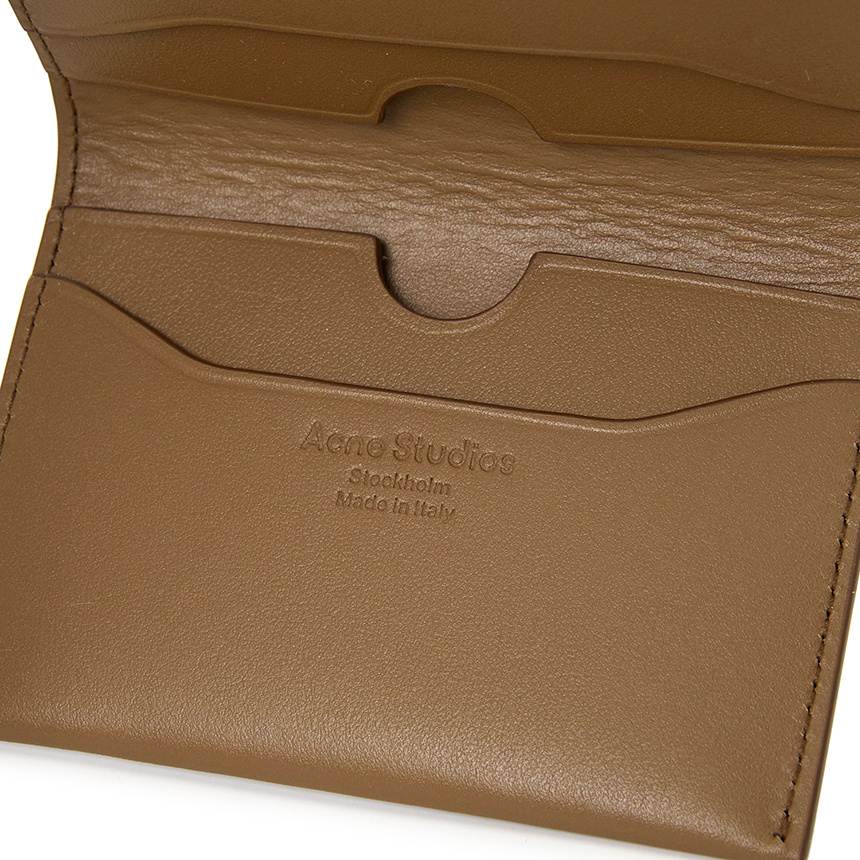 ACNE STUDIOS ACNE STUDIOS LOGO PLAQUE BIFOLD WALLET