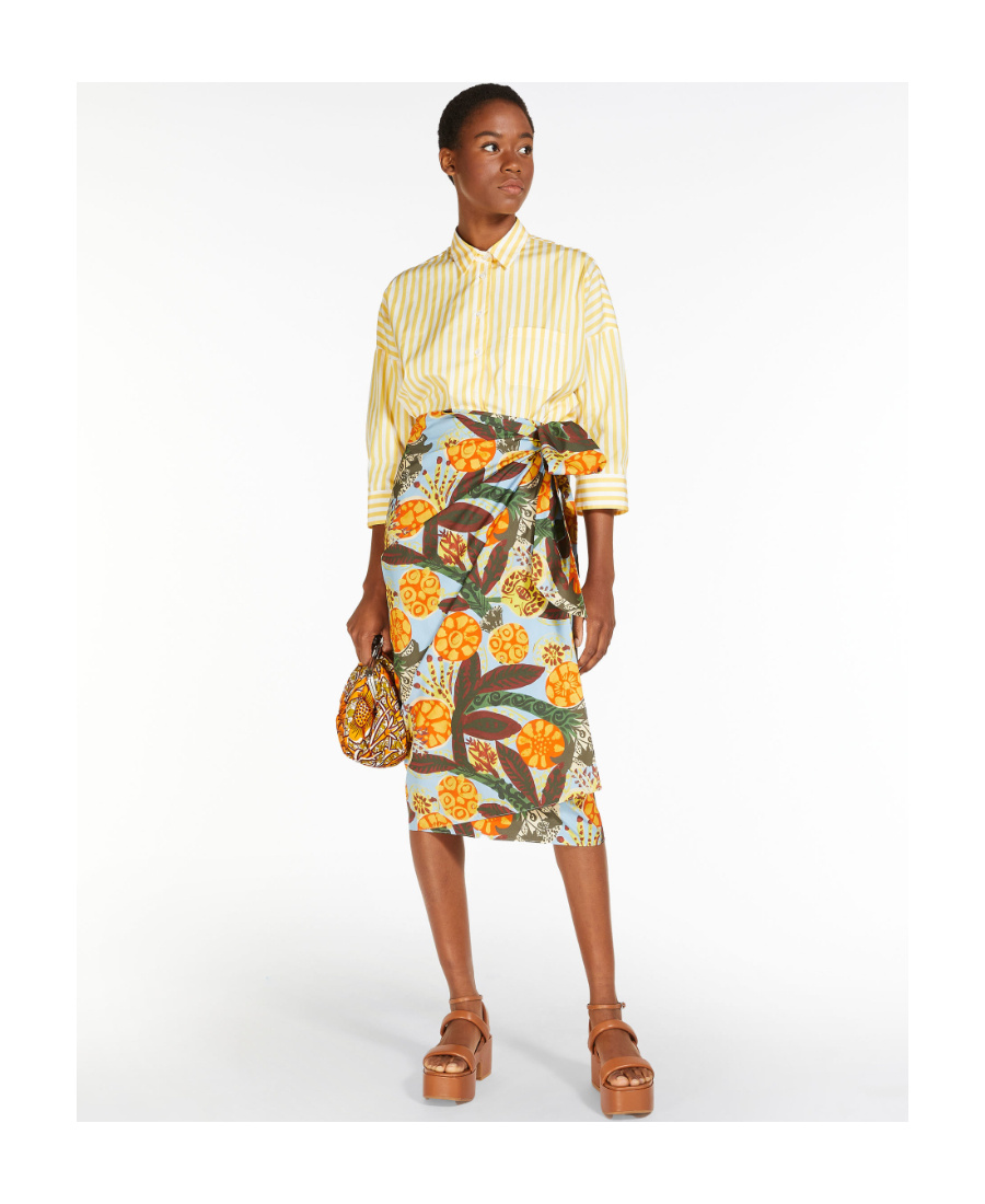 Weekend Max Mara Printed Skirt In Multicolor