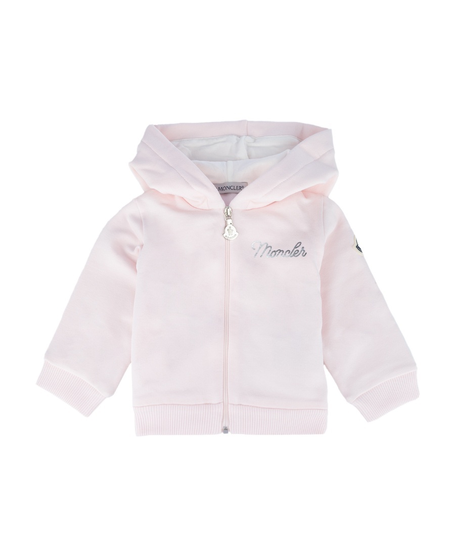 Moncler Logo-print Cotton Tracksuit Set In Pink
