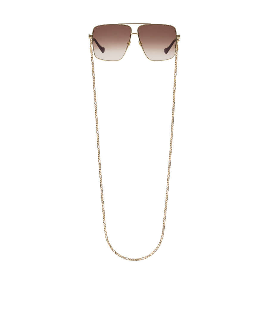Gucci Square-frame Sunglasses In Brown