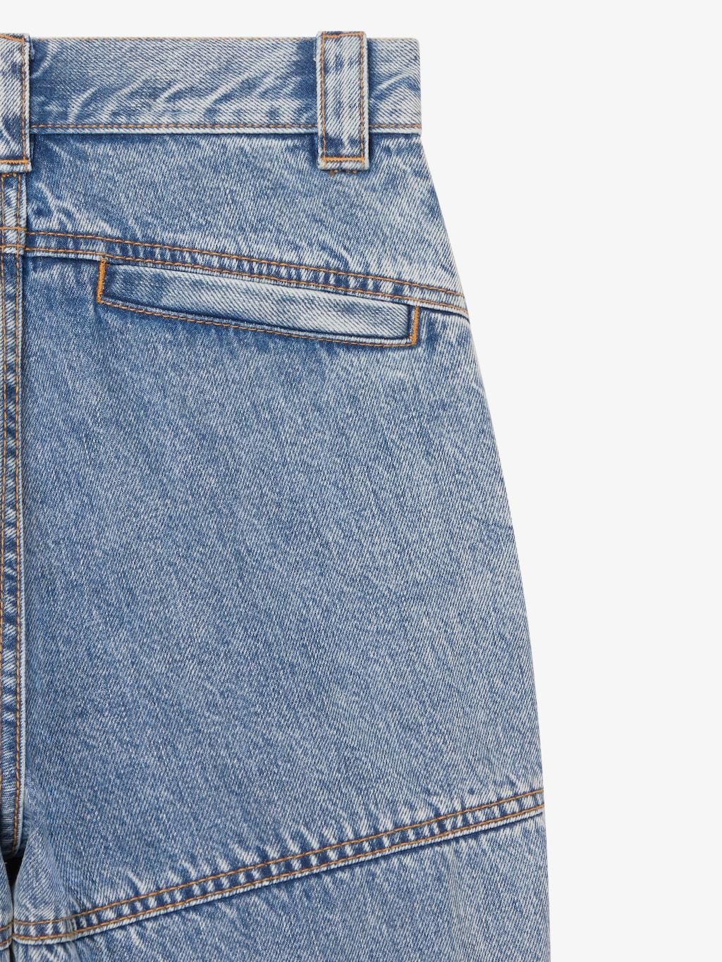 Givenchy Blue Bellows Pocket Jeans In 452-light Blue