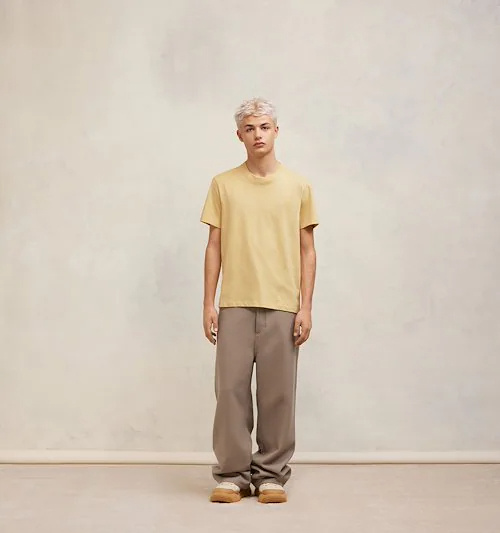 AMI ALEXANDRE MATTIUSSI T-SHIRT WITH ROUND NECK AND SHORT SLEEVES